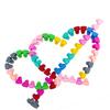 NEOBABY Mini Colorful Heart Design Tiny Hair Clip for Multiple Hair Styling | Hair Claws Accessories for Kids Baby Girls and Women's Candy Colors (
