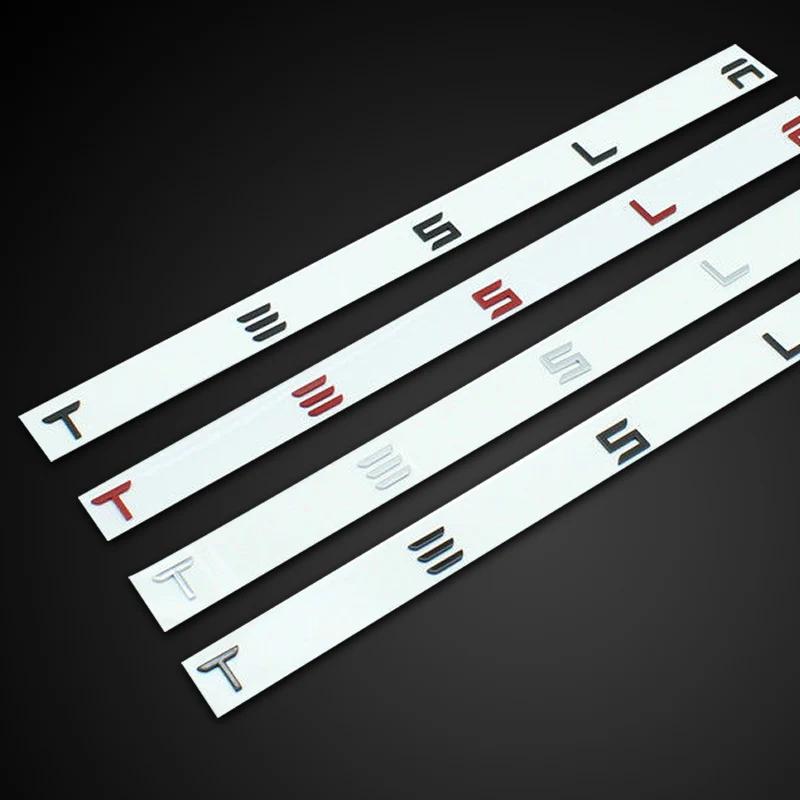 ICTB3 Applicable to Tesla TESLA rear end label MODEL/3/S/X car label, rear letter label, electroplated car label logo