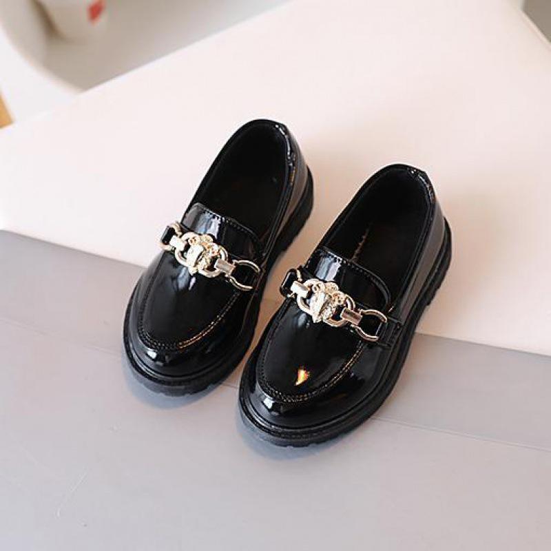 Boys' Fashionable Soft-Soled Leather Shoes - 2024 Spring/Autumn British Style