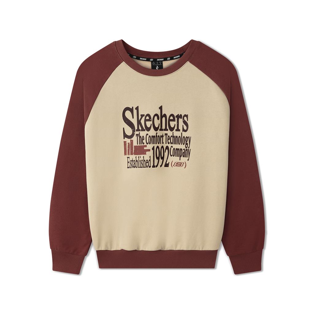 Skechers Sweatshirts Unisex Irish Cream-028R Crew Neck Moderate Regular L325U037-028R