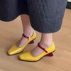 Women's Mary Janes Shoes New High Quality Pumps Unique High Heels Dress Shoes Square Toe Shallow Buckle Strap Women's Shoes