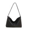 Large capacity bag women's summer new 2025 fashion shoulder bag texture lychee pattern bucket bag commuter tote bag