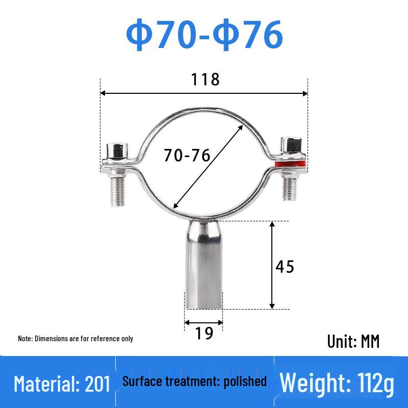 Stainless Steel Round Pipe Clamp