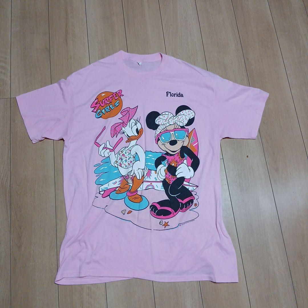 Used Rare 90s USA made Disney vintage T-shirt XL