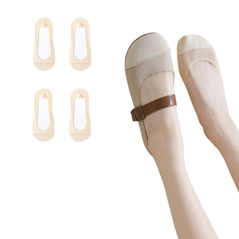 

4Pairs Cotton Invisible Tabi Socks Low Cut Non-slip Toe Socks Boat Socks Set Women Sports Shoes StyleB
