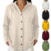 Cardigan da donna colorato con cappuccio, manica lunga, bottoni, vestibilità larga, casual