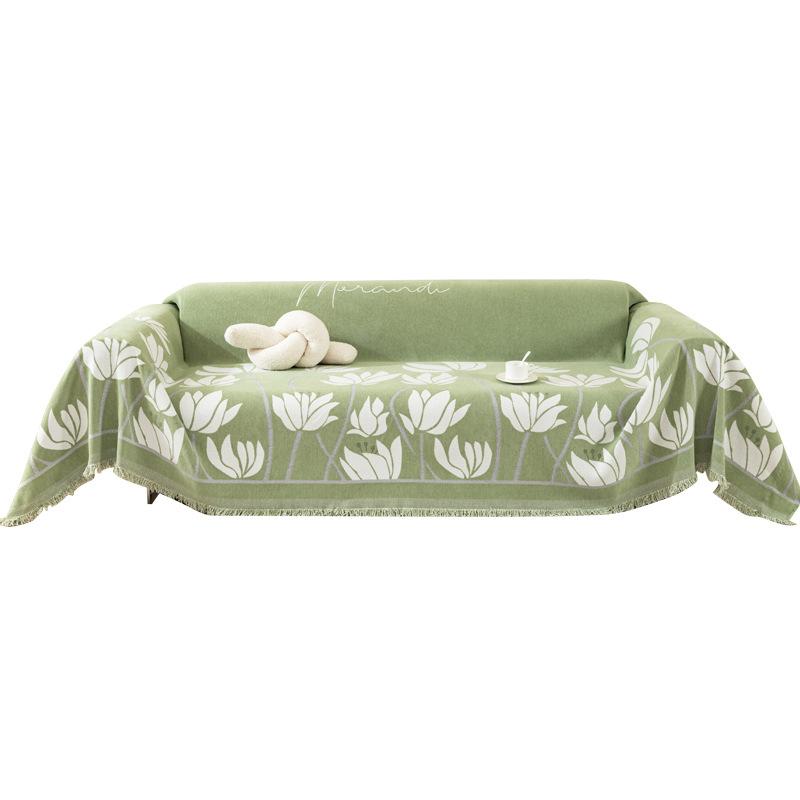 Sofabezug Stoff Erweiterter Bezug Vier Jahreszeiten All-Inclusive Universal Universal Katzenfest Gerade Reihe Sofakissen Vollbezug Decke