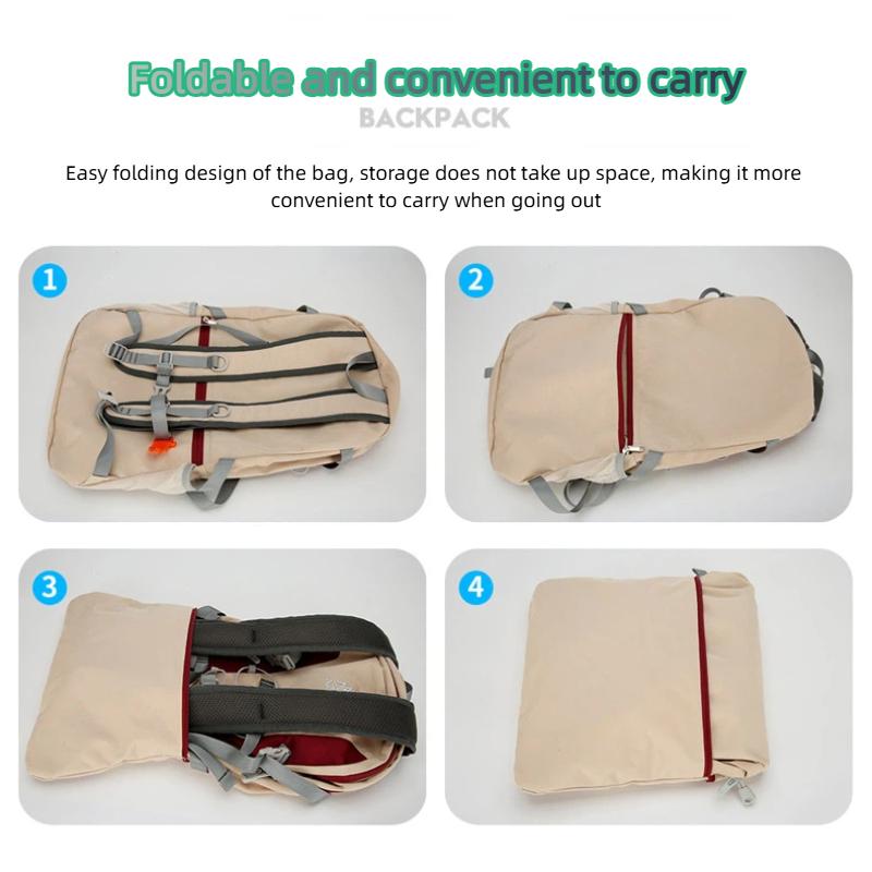 Outdoor Portable Backpack, Large Capacity, Foldable Bag, Ultra-light Travel and Hiking Backpack
