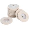 10pcs Angle Grinder Polishing Discs Wool Buffing Grinding Wheel Pads Kits for Metal JewelryCoarse