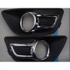 Left Right Chrome Front Bumper Fog Lamp Light Cover Fog Light Cover Fits Citroen C4  2008 2009 2010 2011