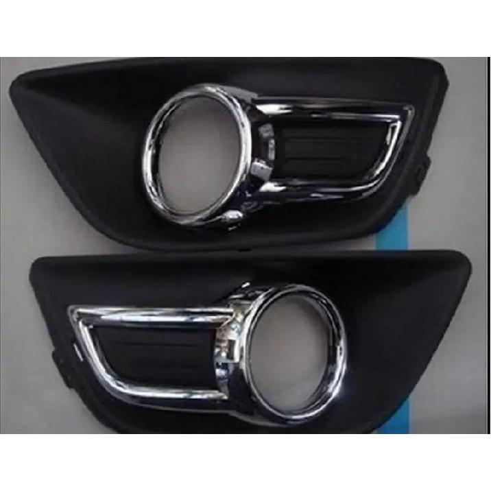 Left Right Chrome Front Bumper Fog Lamp Light Cover Fog Light Cover Fits Citroen C4  2008 2009 2010 2011