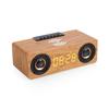 K1 Wooden Bluetooth Speaker & Wireless Charging Clock with Card Slot & U Disk Compatibility