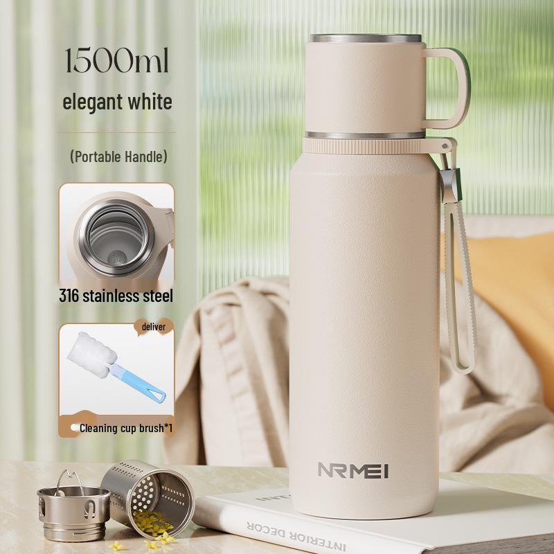 2025 Large Capacity Insulated Kettle with Tea Infuser – Unisex