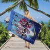 Kpop Idol Style Anime Girl Beach Towel Quick Dry Microfiber Flat Print Large Bath Towel for Summer Concert Fans