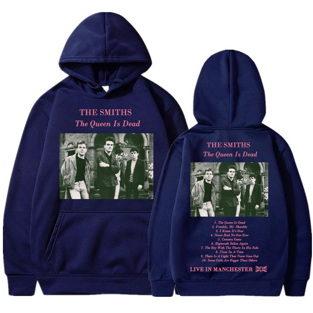Rock Band The Smiths The Queen Is Dead Hoodie 1980 Morrissey Gothic Vintage Harajuku Sweatshirt Men Women Fleece Loose Pullover