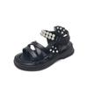 Girls' Summer Pearl Sandals - Casual, Versatile Princess Shoes for Beach Perfect for Small & Medium Children