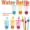 Plastic Cold Colorchanging Halloween Pumpkin Cup With Straw Capacity Large