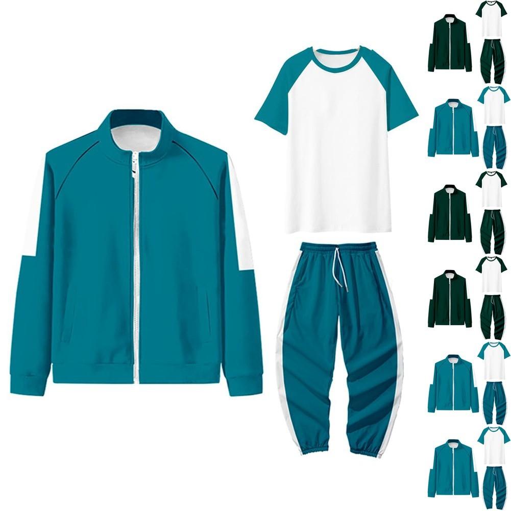 

Дитячий світшот на блискавці, худі, спортивний повсякденний світшот, штани та сорочки з короткими рукавами 160 зелений