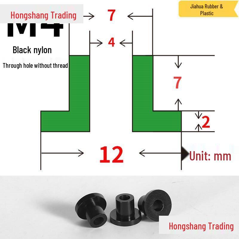 Step T-Shaped Nylon Insulating Bushing Washer, M3-M35 Thread Protection Spacer