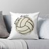 Volleyball Game Day Square Pillowcase Polyester Linen Velvet Printed Zip Decor Pillow Case Sofa Cushion Cover 18"