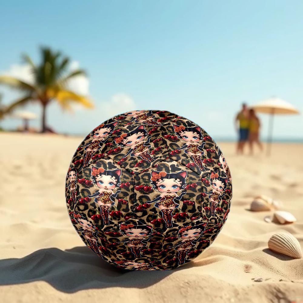 Sexy Doll Print Size 5 Soccer Ball, Standard Match Football for Sports Game and Team Practice, Ideal Gift for Soccer Fans