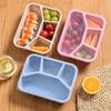 4 Grids Lunch Box Bento Box Lunch Containers for Adult/Kid/Toddler Picnic Bento Lunch Box Microwave Dishwasher Freezer Safe