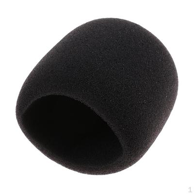 Stage Handheld Microphone Mic Grill Windshield Wind Shield Sponge Cover Black