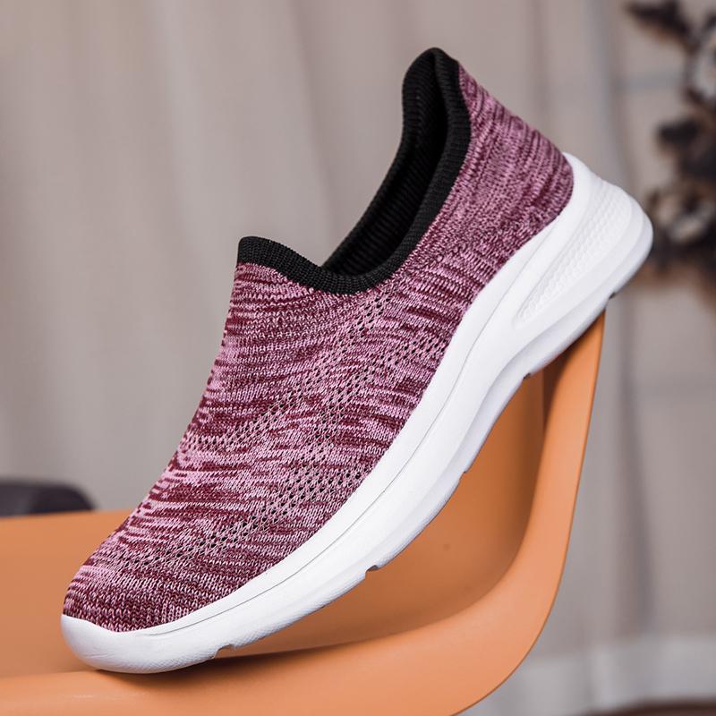 Casual Sneakers Women's Light Shoes Soft Soled Breathable Middle Elderly Shoe New Couple's Anti Slip Comfort Shoes Zapatos Mujer