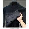 Men Round Neck Long Sleeve Mid Thickness Casual Knitted Sweater Pullover For Middle Aged Dad
