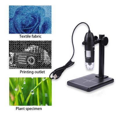 2MP Video Microscopes 1600X USB Digital Microscope with 8 LED & Lift Stand HD Inspection Camera for MAC Win10 Win8 Win7