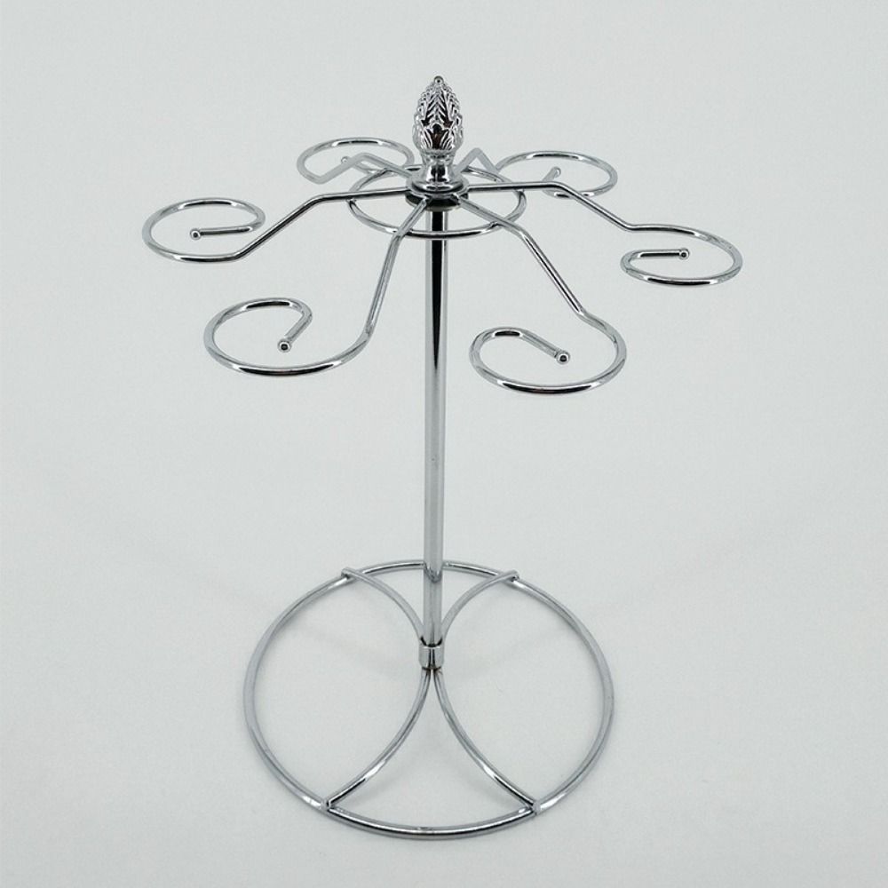 Schnell abtropfendes Weinglas Tassenregal 6 Haken Trinkgläser Ausstellungsständer Kelchhalter Zuhause