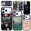 Hülle Case für iPhone 17 Air 16 Pro Max 15 Plus 11 13 Mini 14 12 Rückseite Handyhülle Bibel Jesus Zitate