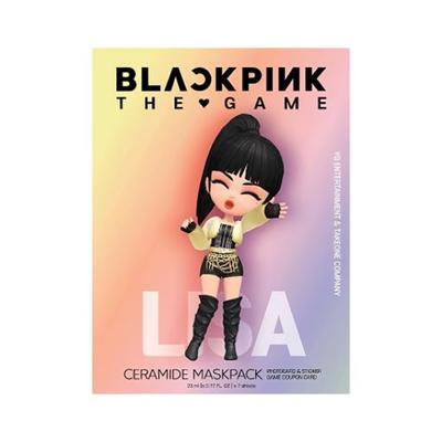 BLACKPINK THE GAME Mask 7 Sheets X Face Lisa Pack, 23mL, Mask, [Contains Ceramides] [Product Code]