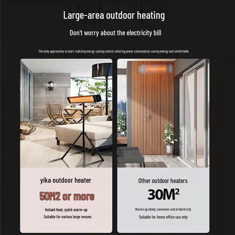 WoMu 2500W Electric Fan Heater with Stand