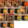 Decorative LED Book Nook Lamp Warm White Light Pumpkin Ghost Lantern  Dorm Room