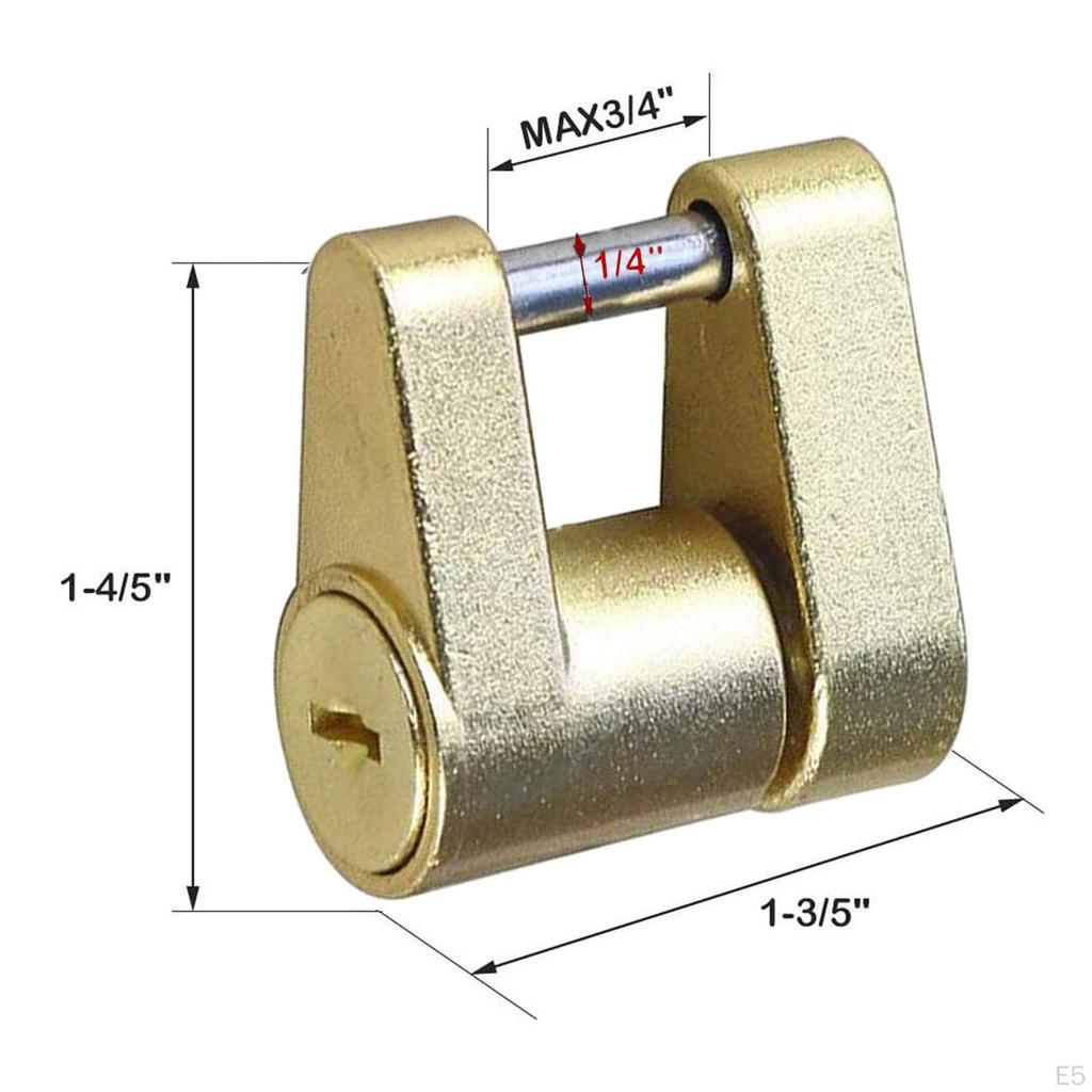 Coupler Lock for RV And Tow Trailers with Easy Setup