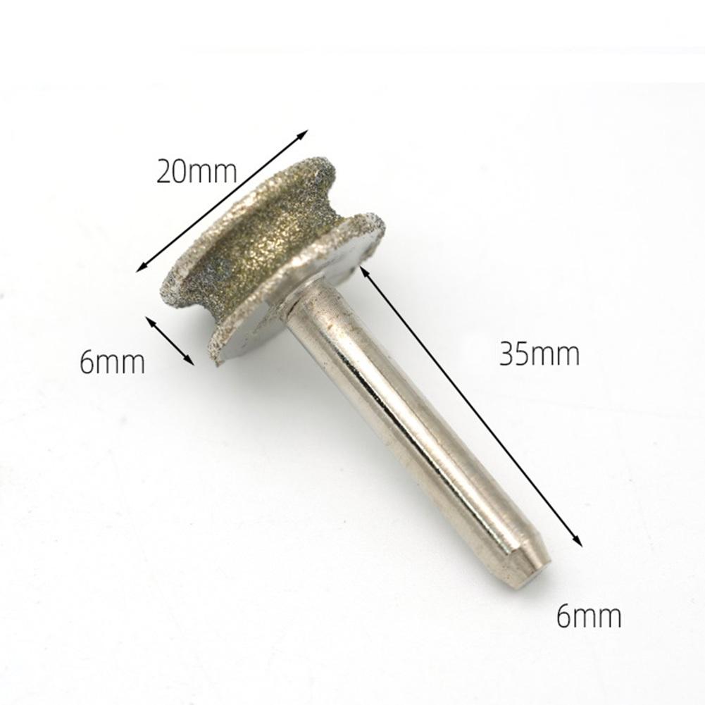 For DIY Projects Diameter 20mm Abrasive Tool Concave Wheel Concave Shape Curved Surfaces Dia. 3mm To 8mm Diameter 20mm