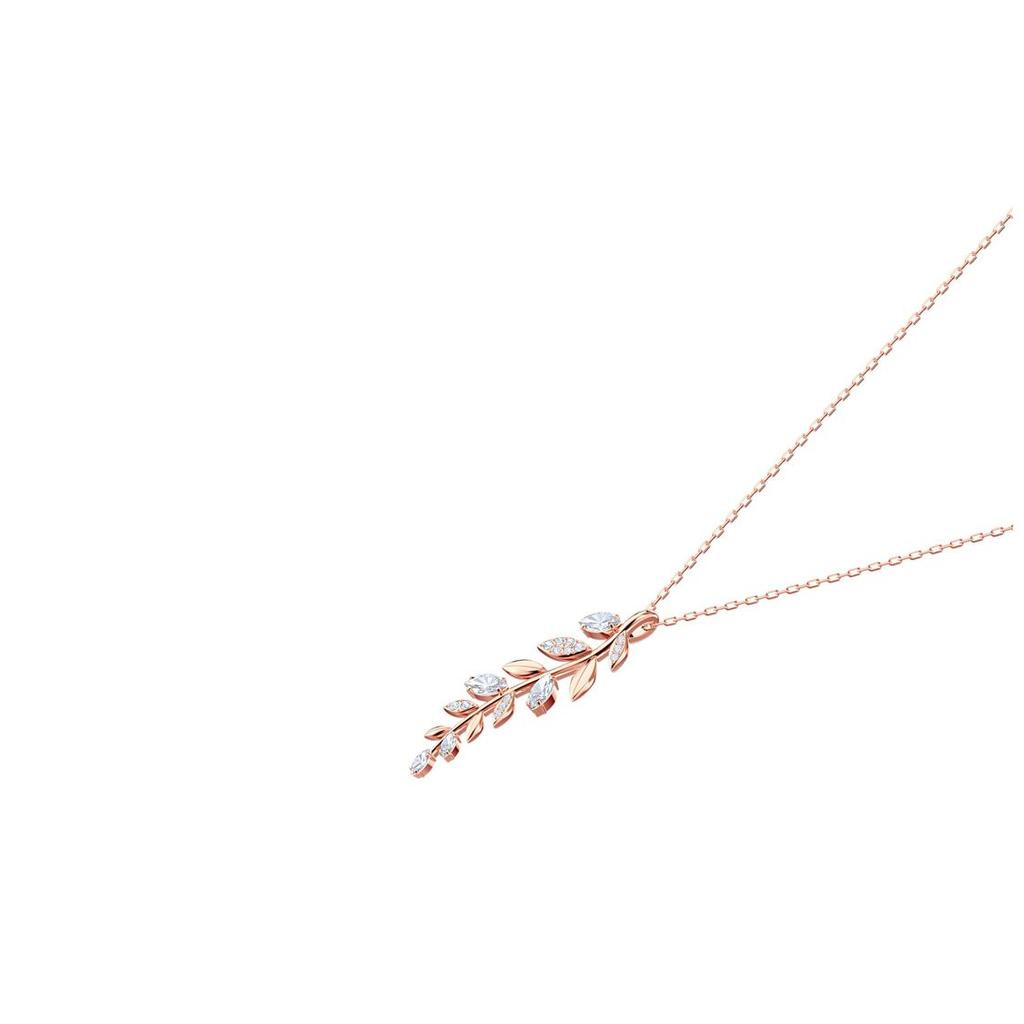 Swarovski Mayfly Series Forest Style Leaf Necklace Women necklace Rose-Gold 5409340