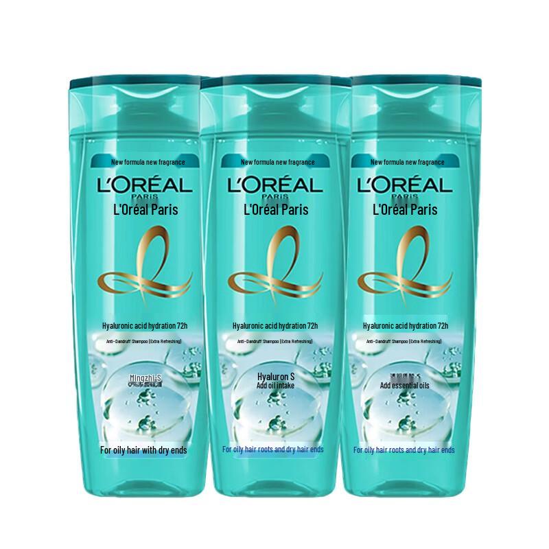 L Oréal Hyaluronic Acid Hydrating Anti-Dandruff Shampoo, Extra Fresh