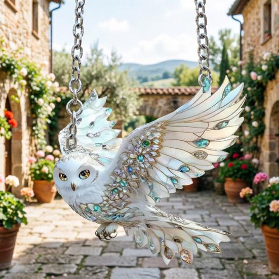 Birds Hanging Ornaments Acrylic Bird Window Decorations Colorful Sun Catchers for Christmas Trees Easter Parties Home Garden Patio Balcony Decor