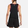 Jordan Loose Knit Mesh Breathable Basketball Jersey Women Tops Black DD0286-010