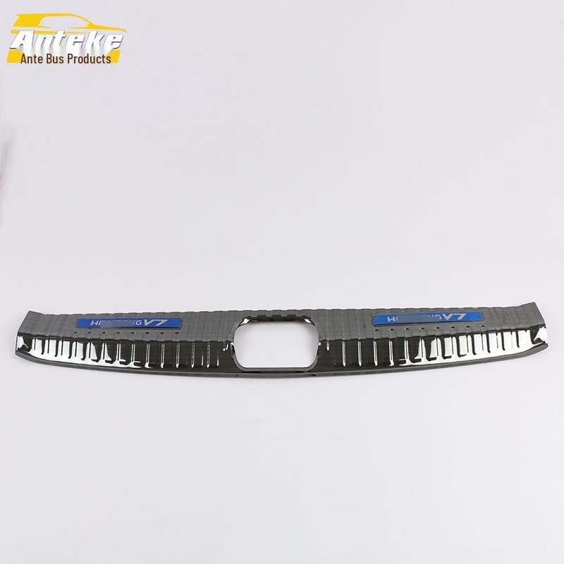Stainless Steel Rear Bumper Trim & Trunk Protector for Hanteng 19 V7