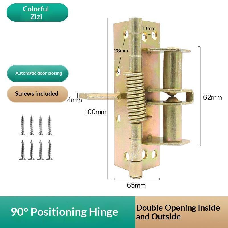 New 3 In 1 Heavy Duty Automatic Door Closer,Spring Hinges,90 Degree Positioning Door Stopper For Commercial/Residential Doors