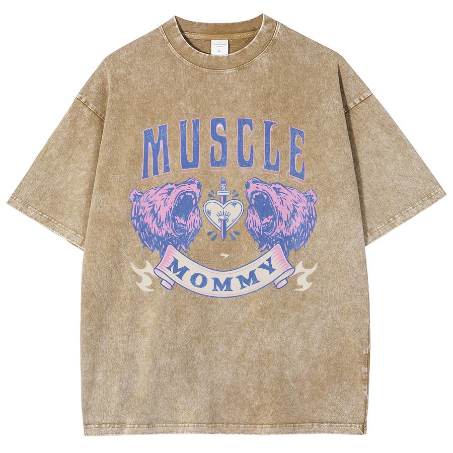 Simple Style Letter Print Women's T-Shirt Fashion Design Crew Neck Wash Denim Top Summer Short Sleeve