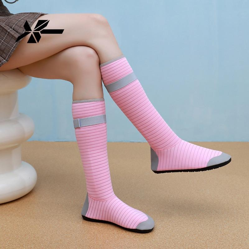 

Xingtuo длинная трубка высокие пляжные туфли wading shoes creek shoes для мужчин и женщин взрослых не для песчаного пола обувь для дайвинга 36-37 розовый