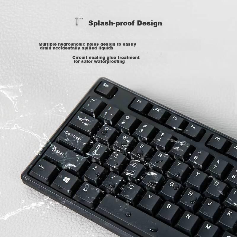 Lenovo MK11 Wired Keyboard And Mouse Combo, Full-Size Office Mouse And Keyboard Set, Business Computer Keyboard Laptop Keyboard