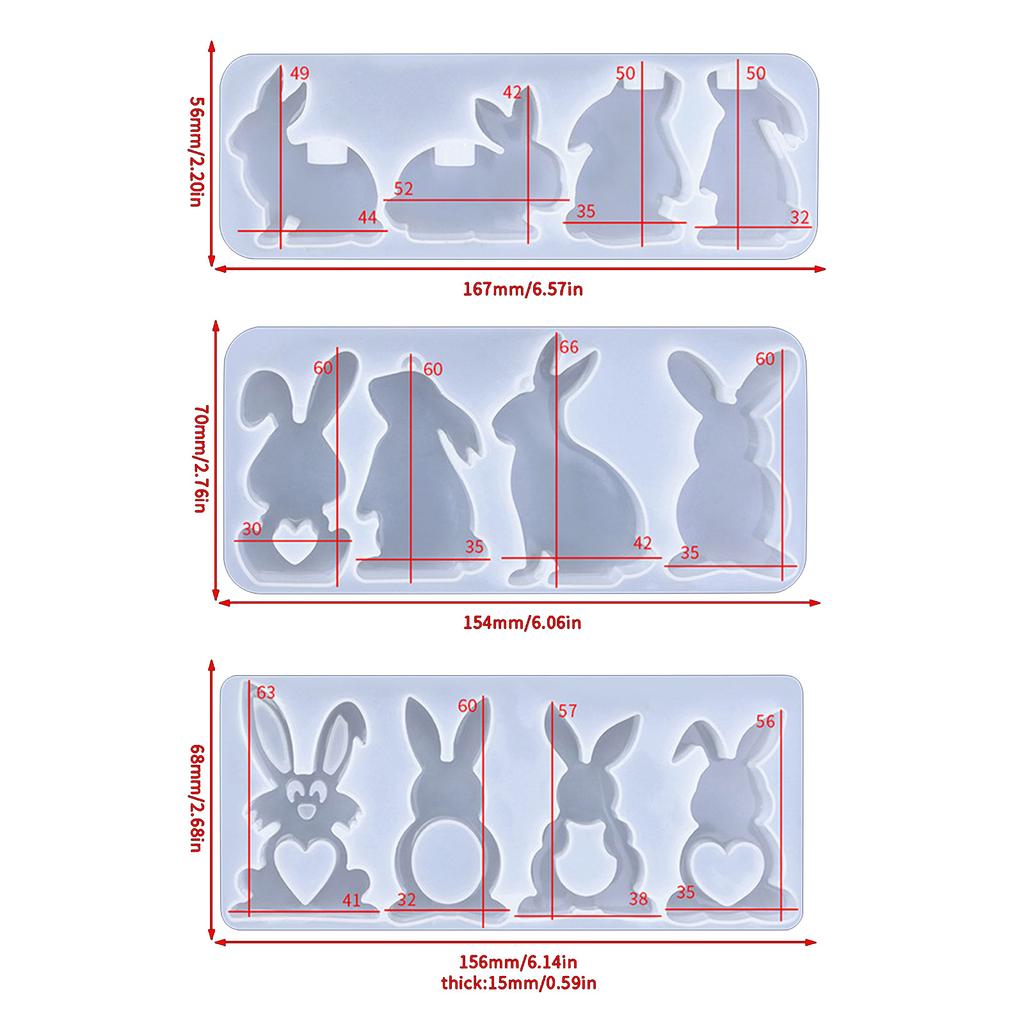 Customizable Animal Keychain Mold Personalized Keys Chain Mold Alternative Animal Keychains Making Silicone Mold