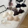 Traceless Smooth Underwear Women's Small Breasts Gather Together To Show a Large Semicircular Ball, Thin On the Top and Thick On the Bottom
