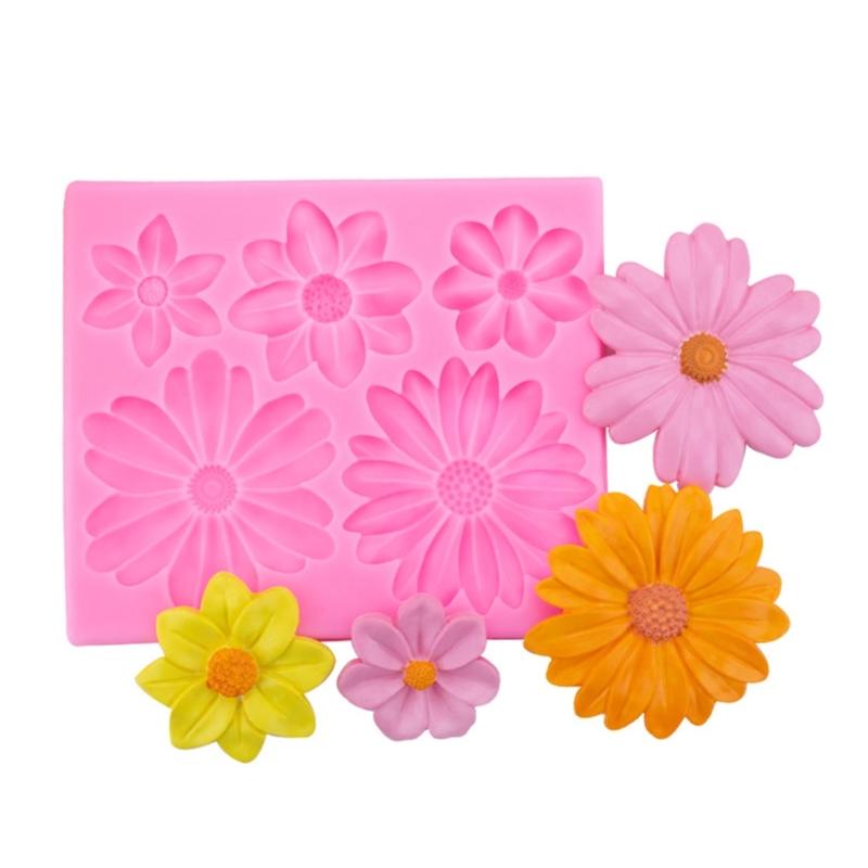 Daisy Shape Silicone Chocolate Mould Cake Decorating Baking Accessories