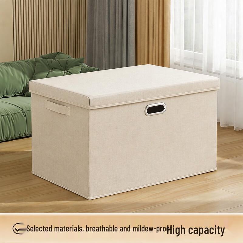 

Hanton Foldable Cotton Linen Storage Box with Lid